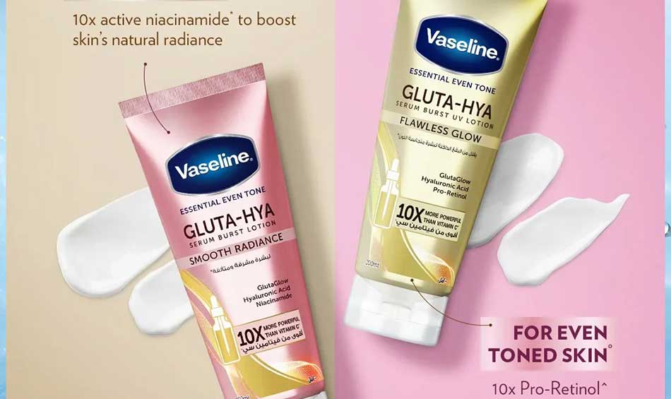 Perbedaan Vaseline Gluta Hya Pink danac Gold